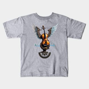 Wonderful elegant violin with wings. Kids T-Shirt